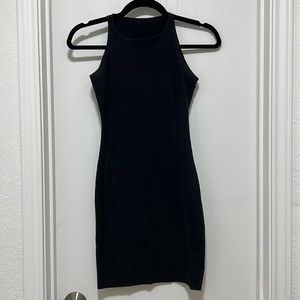 American Apparel Black High Neck Dress